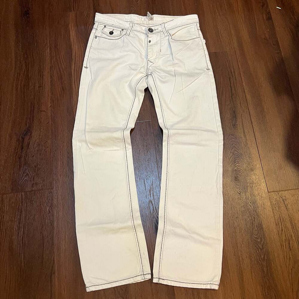 Antique Rivet Denim & Fine Goods Off-White Jeans Size 30x32